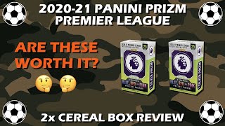 Worth it 202021 Panini Prizm Soccer Premier League 2x Cereal Box Review [upl. by Roderigo303]