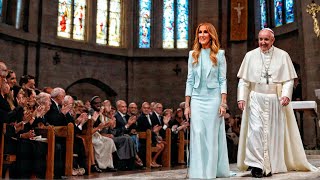 What Pope Francis Just Did With Celine Dion Inside Church Shocked All Religious People [upl. by Assilev]