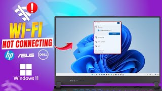 How to Fix WiFi Not Connecting on HP amp ASUS Laptops  Windows 1011 Solutions [upl. by Saimon]