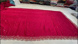 chickpet Bangalore wholesale fancy designer sareesSingle saree courier available [upl. by Aihtnyc371]