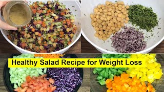 How to make Healthy salad for weight loss  Salad recipe  Dressing Salad Recipe [upl. by Nollad]