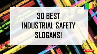 Industrial Safety Slogans in English 2022  Best Safety Slogans for Industrial Work in English [upl. by Jun]