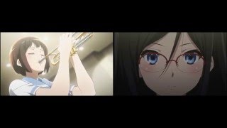 Hibike Euphonium Kousaka Reina and Nakaseko Kaori Trumpet Comparison [upl. by Oecam]