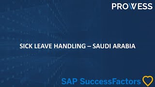 SuccessFactors Custom MDF focusing on handling Sick Leave [upl. by Stringer]