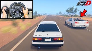 Forza Horizon 3 Initial D Toyota AE86 Steering Wheel  Shifter Gameplay [upl. by Gordan]