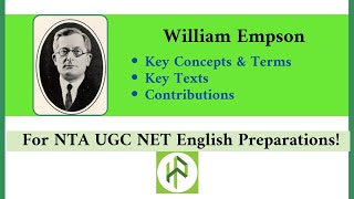 Major Concepts and Key Texts of William Empson I New Criticism I Seven Types of Ambiguity [upl. by Eirellam]