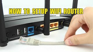 HOW TO SETUP WIFI ROUTER [upl. by Erdnaet]