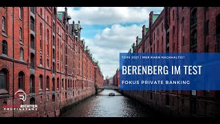 Private Banking im Test Bank Berenberg in Hamburg [upl. by Riem]