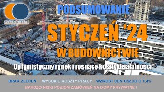 Wiadomości Budowlane Styczeń 2024 4 Podsumowanie Stycznia w budownictwie [upl. by Imailiv177]