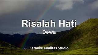 RISALAH HATI  KARAOKE VIDEO NO VOCAL MINUS ONE KUALITAS STUDIO [upl. by Barbaraanne]