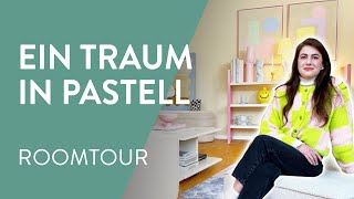 Pastell Roomtour  Farbenfroh Wohnen im 70er Jahre Charme [upl. by Barton]