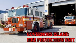 🌟 FLEET FRIDAY 🌟 FDNY GOVERNORS ISLAND FIRE PROTECTION UNITS  RESERVE APPARATUS ON ISLAND [upl. by Tali741]