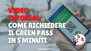 Come richiedere il Green Pass in 5 minuti Tutorial GreenPass guida tutorial [upl. by Leventhal]