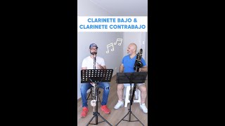 Bass clarinet and contrabass clarinet duet Marco Mazzini  Alan Espinoza💥 [upl. by Nauwtna]