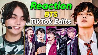 BTS TikTok Edits Compilation Reaction [upl. by Wiener933]