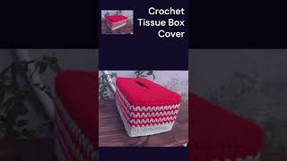 Crochet tissue box cover crochet tissuebox cover shorts handmade [upl. by Kayley]