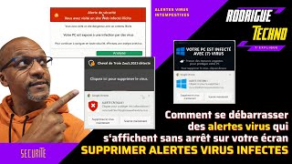 Comment se débarrasser des messages dalertes virus qui apparaissent en bas à droite de votre écran [upl. by Wilfrid]