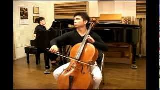 Hsieh Meng Feng plays the Dvorak Cello Concerto Second Movement [upl. by Ellennoj]