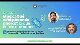 Webinar quotMpox ¿Qué está pasando ahora Lo que tienes que saberquot [upl. by Aietal]