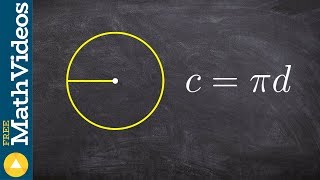 Finding the radius when given the circumference [upl. by Solley]