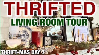 THRIFTING MY HOME DECOR  Decorating on an extreme budget  THRIFTMAS Day 7 [upl. by Babara]