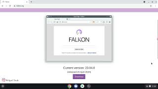 Cara Install Falkon Web Browser di Chromebook [upl. by Prue]