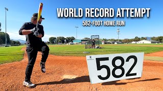 WORLD RECORD ATTEMPT for the FARTHEST BASEBALL EVER HIT  with KingofJUCO 2023 [upl. by Grearson]