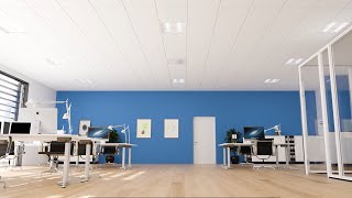 Rockfon® System T24 X DLC™  Ceiling System Installation [upl. by Dyson]