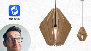 Shapr3D  Wood Pendant Lamp [upl. by Uriah]