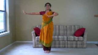 Sarikal Adavu in Bharatanatyam part 1 [upl. by Adnot]