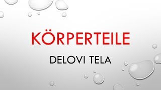 Körperteile  Delovi tela  audio lekcija br 5 [upl. by Nosreip]