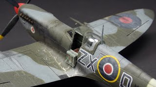 Supermarine Spitfire Mk VIII  Eduard  172  4K plastic model gallery [upl. by Liddie]