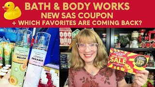 Bath amp Body Works NEW SAS Coupon  Which Favorites Are Coming Back [upl. by Remas]