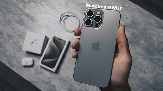 Natural Titanium iPhone 15 Pro Max amp USB C AirPods  Unboxing [upl. by Durwood302]