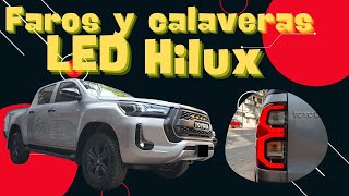 Cambio de iluminación para toyota hilux SR  Faros principales  Calaveras Rocco [upl. by Cassilda642]