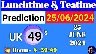 Uk49s Lunchtime Prediction For Today  Uk49s Lunchtime Prediction 25 June 2024 uk49slunchtime [upl. by Rorry]