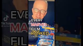 Every marvel movie ranked in 6 seconds [upl. by Uehttam]