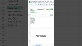 Remove Duplicates in Google Sheets in Just 5 seconds [upl. by Wildermuth]