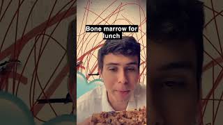 eating bone marrow BoneMarrow 2 Foodie 3 GourmetEats 4 BoneMarrowRecipe 5 FoodAdventure [upl. by Alysia]