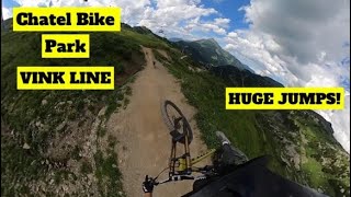 Vink Line  Bike Park Châtel GoPro Max [upl. by Lekzehcey]