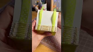 Bookbinding Stitching Practice  Handmade Notebook [upl. by Iralam945]