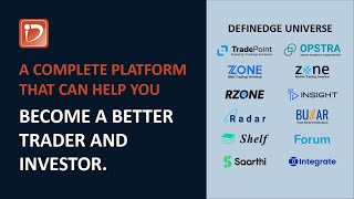 Definedge Universe A complete platform that can help you become a better trader and investor [upl. by Lessard]