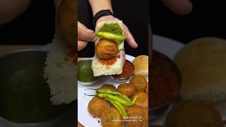 Vada Pav Mumbai Style food recipeshortsvadapav youtubeshorts [upl. by Yurik]