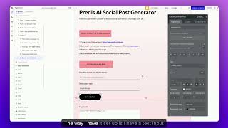 Predis AI Social Post Generator Plugin Bubbleio Demo [upl. by Lexi]