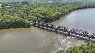 Big Boy 4014 Crossing the Mississippi River [upl. by Sharos]