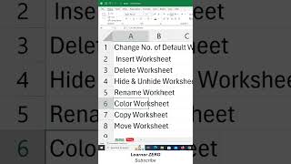 Rename Color Copy Sheets in MS Excel learning excel microsoftlearning microsoftexcel tips [upl. by Huff]