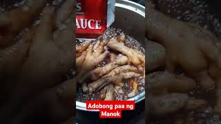 Adobong paa ng Manok short pinoyrecipe pinoyfood highlights [upl. by Elam257]