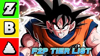 NEW TOP SPOTS F2P Dokkan Tier List November 2024 [upl. by Trab]