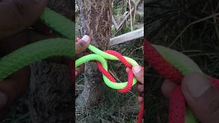 Friction rope knot how shorts ytshorts [upl. by Acihsay]