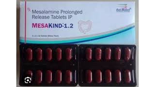 MESAKIND 12 Tablets Mesalamine Prolonged Release Tablets IP [upl. by Zorana165]